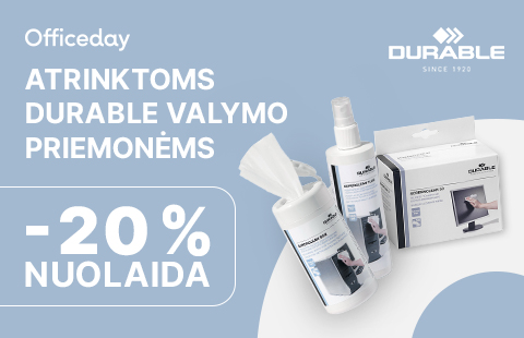 -20 % nuolaida atrinktoms DURABLE valymo priemonėms!