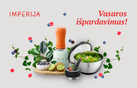 VASAROS išpardavimas! Nuolaidos iki -35% atrinktoms prekėms