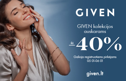 IKI -40% NUOLAIDA AUKSO AUSKARAMS