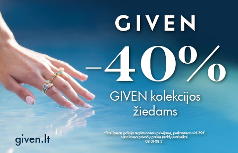 GIVEN KOLEKCIJOS ŽIEDAMS -40%