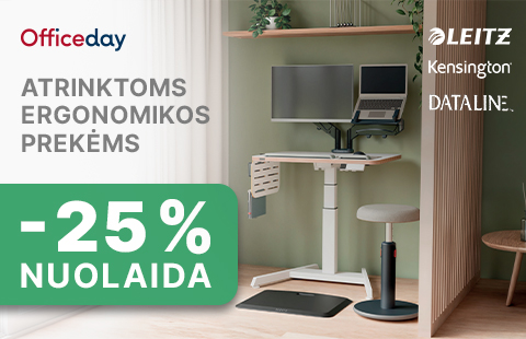 NUOLAIDOS ATRINKTOMS ERGONOMIKOS PREKĖMS!