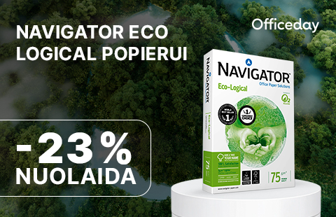 -23% nuolaida NAVIGATOR ECO-LOGICAL popieriui!