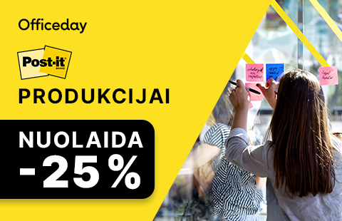POST-IT produkcijai -25% nuolaida