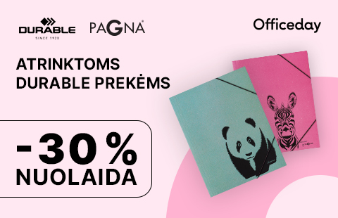 -30% nuolaida atrinktoms DURABLE prekėms!