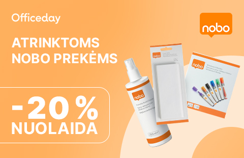-20% nuolaida atrinktoms NOBO prekėms