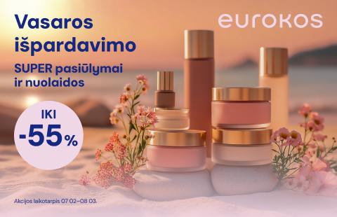 Vasaros išpardavimo SUPER pasiūlymai ir nuolaidos iki -55%!
