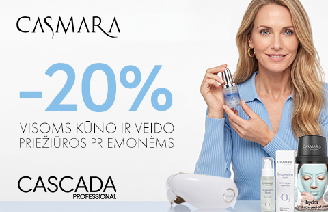-20% „Casmara“ veido bei odos priežiūros kosmetikai