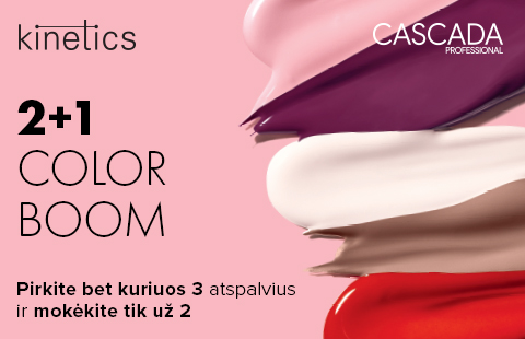 Pirkite bet kuriuos 3 Kinetics nagų lakus ir mokėkite tik už 2