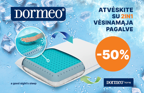 Ir vasarai, ir žiemai: tobula Dormeo pagalvė už puikią kainą!