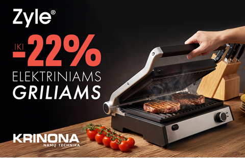 Iki -22% Zyle elektriniams griliams
