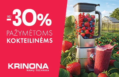 Iki 30% nuolaida pažymėtoms kokteilinėms