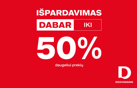IKI -50% NUOLAIDOS