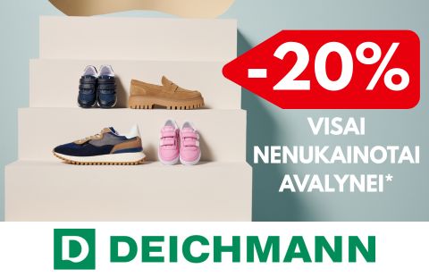 -20% VISAI NENUKAINOTAI AVALYNEI