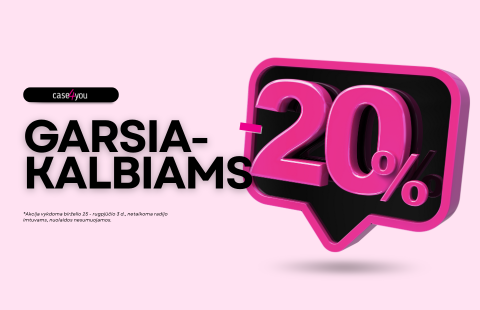 -20% nuolaida garsiakalbiams!