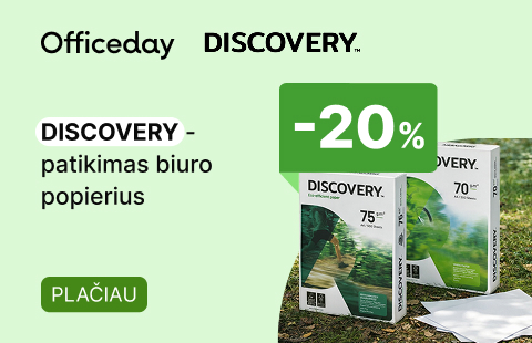 -20% nuolaida DISCOVERY popieriui