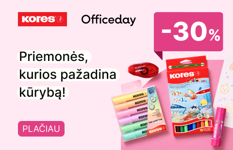 -30% atrinktoms KORES priemonėms