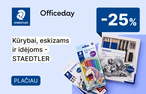 -25% atrinktoms STAEDTLER priemonėms