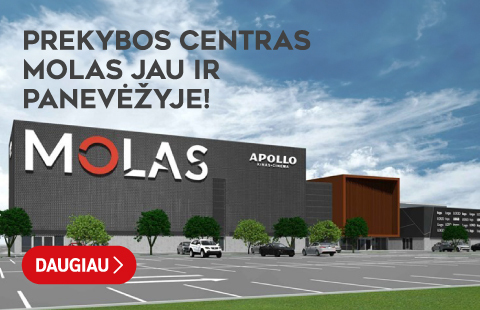 PREKYBOS CENTRAS MOLAS JAU IR PANEVĖŽYJE!