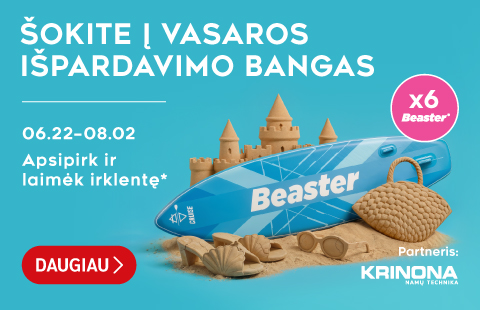 ŠOKITE Į VASAROS IŠPARDAVIMO BANGAS