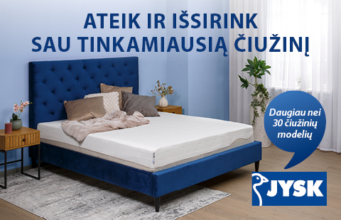 Ateik ir išsirink sau tinkamiausią čiužinį