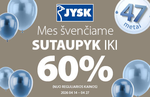 MES ŠVENČIAME! 47 METAI